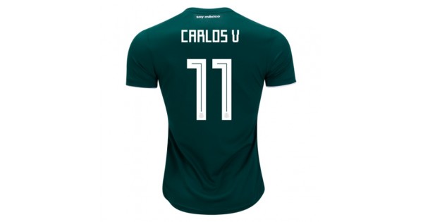 11-2018 WORLD CUP NAME BLOCK FOR MEXICO HOME = ADULT SIZE CARLOS V 